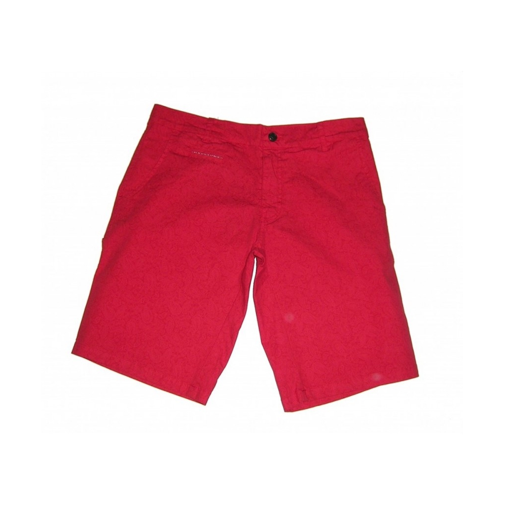 PANTALONE CORTO IUTER SHORT CHINO PAISLEY Red unico