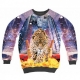 FELPA GIROCOLLO MINIMARKET SWEATSHIRT CREWNECK TIGRE All Over unico