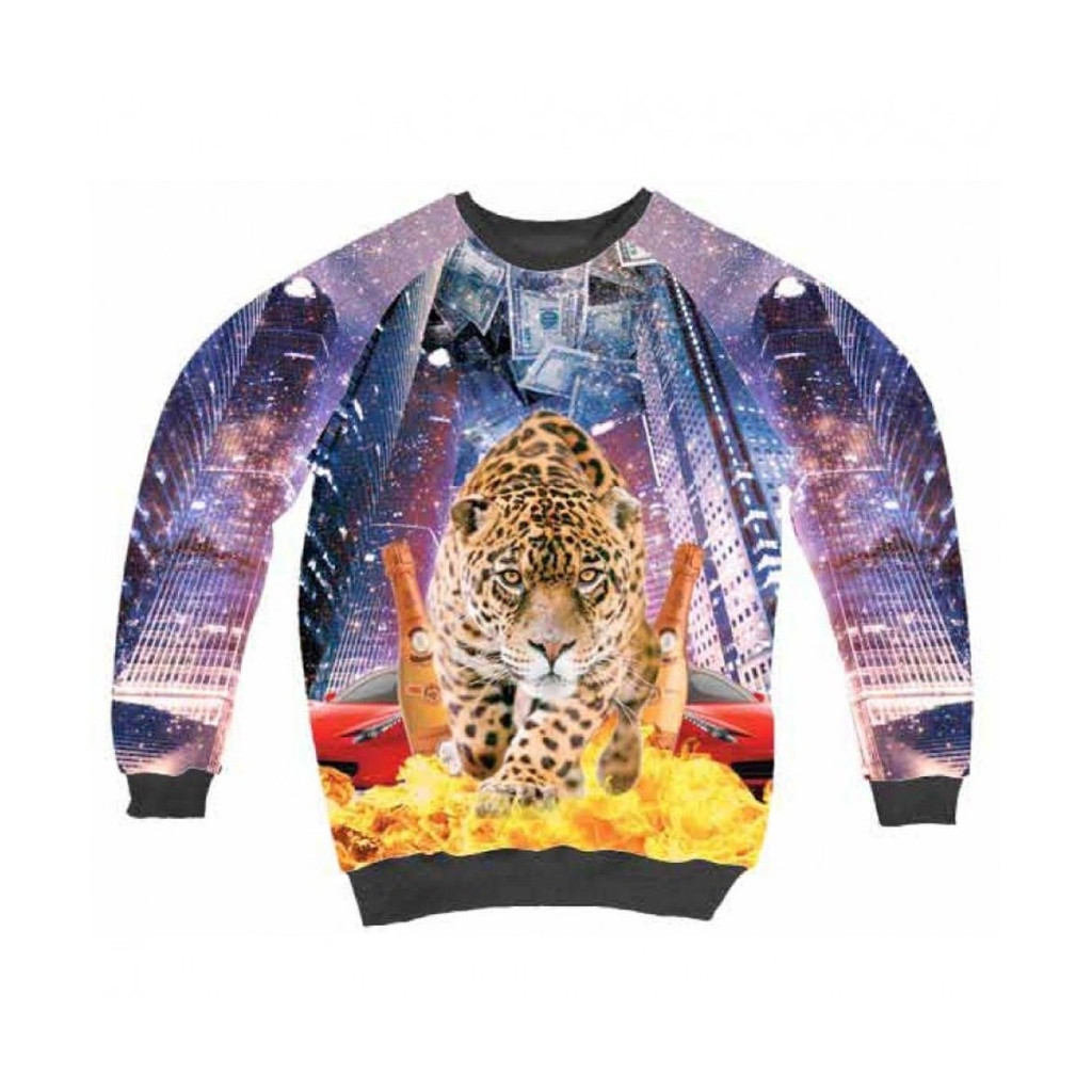 FELPA GIROCOLLO MINIMARKET SWEATSHIRT CREWNECK TIGRE All Over unico