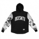 MAGLIETTA ROCKSMITH T-SHIRT L/S HOODED TASCHE EVEREST Black/All Over Sleeves unico