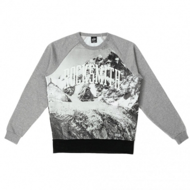 FELPA GIROCOLLO ROCKSMITH SWEATSHIRT CREWNECK EVEREST Grey/Black unico