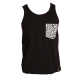 CANOTTA WRUNG CTANK TOP ISLAND Black/SnowLeopard unico