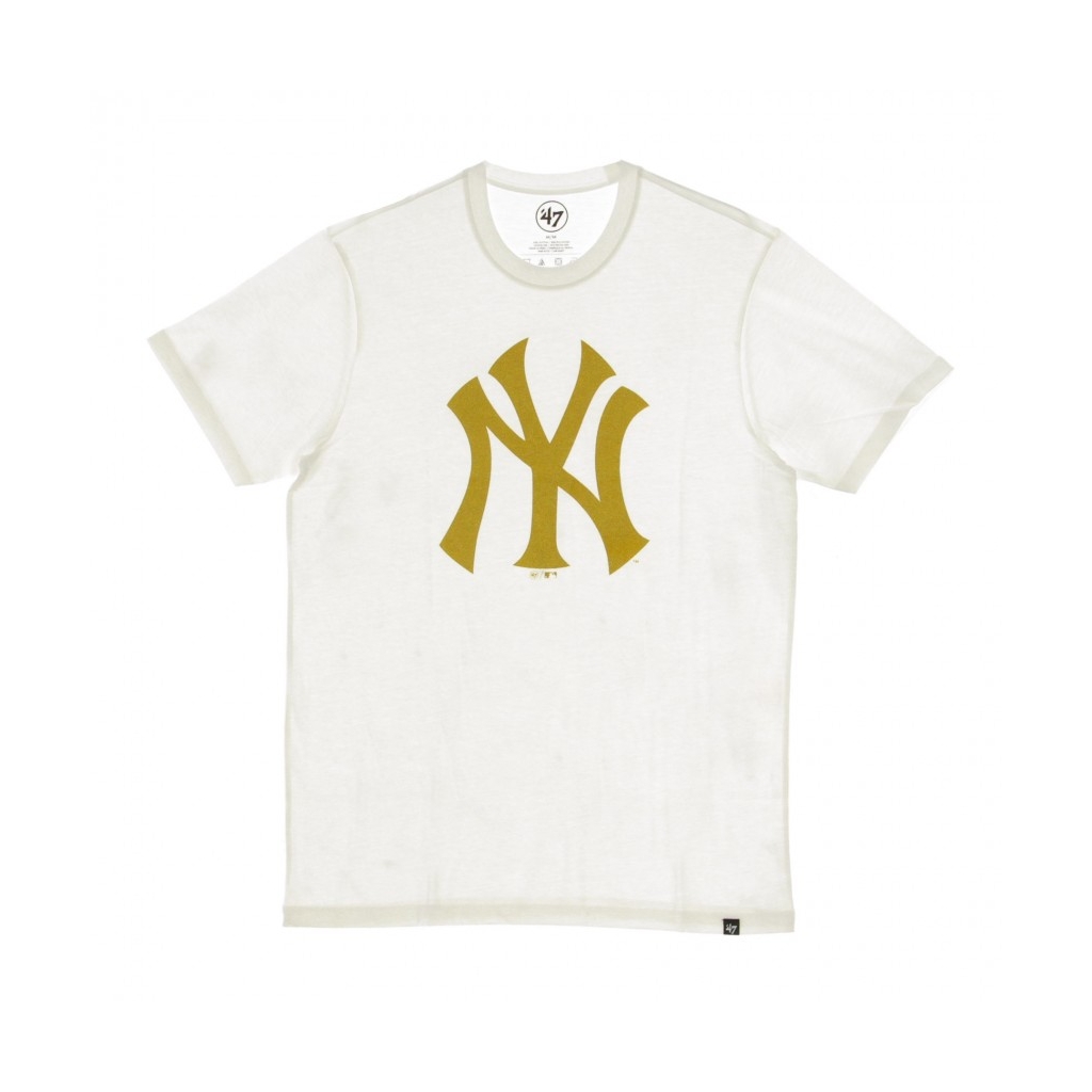 MAGLIETTA MLB SPLITTER METALLIC PACK TEE NEYYAN WHITE/GOLD