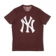 MAGLIETTA MLB CLUB TEE NEYYAN DARK MAROON/WHITE