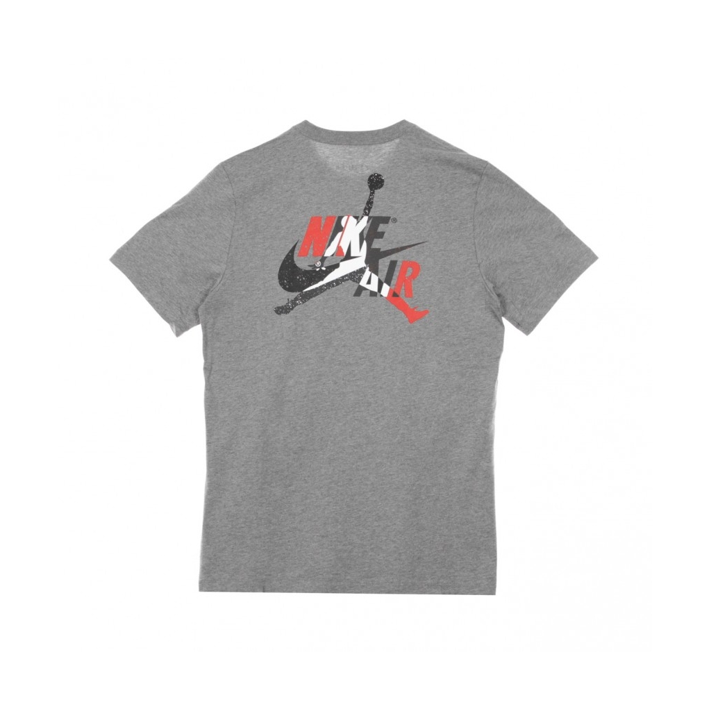 MAGLIETTA JUMPMAN GRAPHIC TEE CARBON HEATHER/WHITE