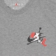 MAGLIETTA JUMPMAN GRAPHIC TEE CARBON HEATHER/WHITE