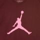 MAGLIETTA JUMPMAN CREW NIGHT MAROON/DIGITAL PINK