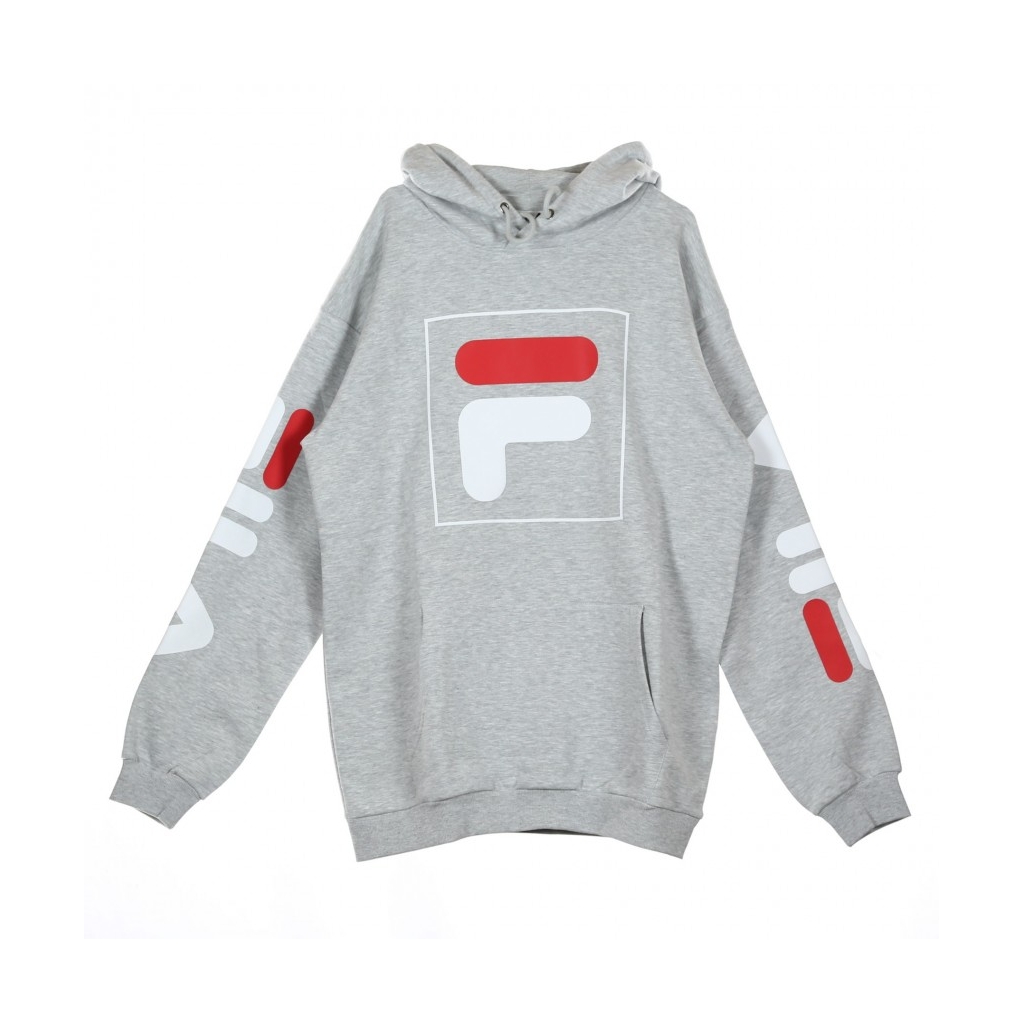 FELPA CAPPUCCIO TOTAL HOOD 20 LIGHT GREY MELANGE