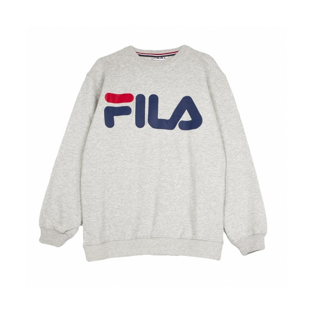 FELPA GIROCOLLO CLASSIC LOGO SWEAT LIGHT GREY MELANGE