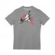 MAGLIETTA JUMPMAN GRAPHIC TEE CARBON HEATHER/WHITE