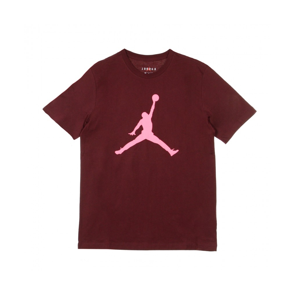 MAGLIETTA JUMPMAN CREW NIGHT MAROON/DIGITAL PINK