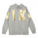 FELPA CAPPUCCIO FLEECE HOODIE PO DK GREY HEATHER