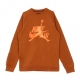 FELPA GIROCOLLO JUMPMAN CLASSICS CREW DARK RUSSET/STARFISH/STARFISH