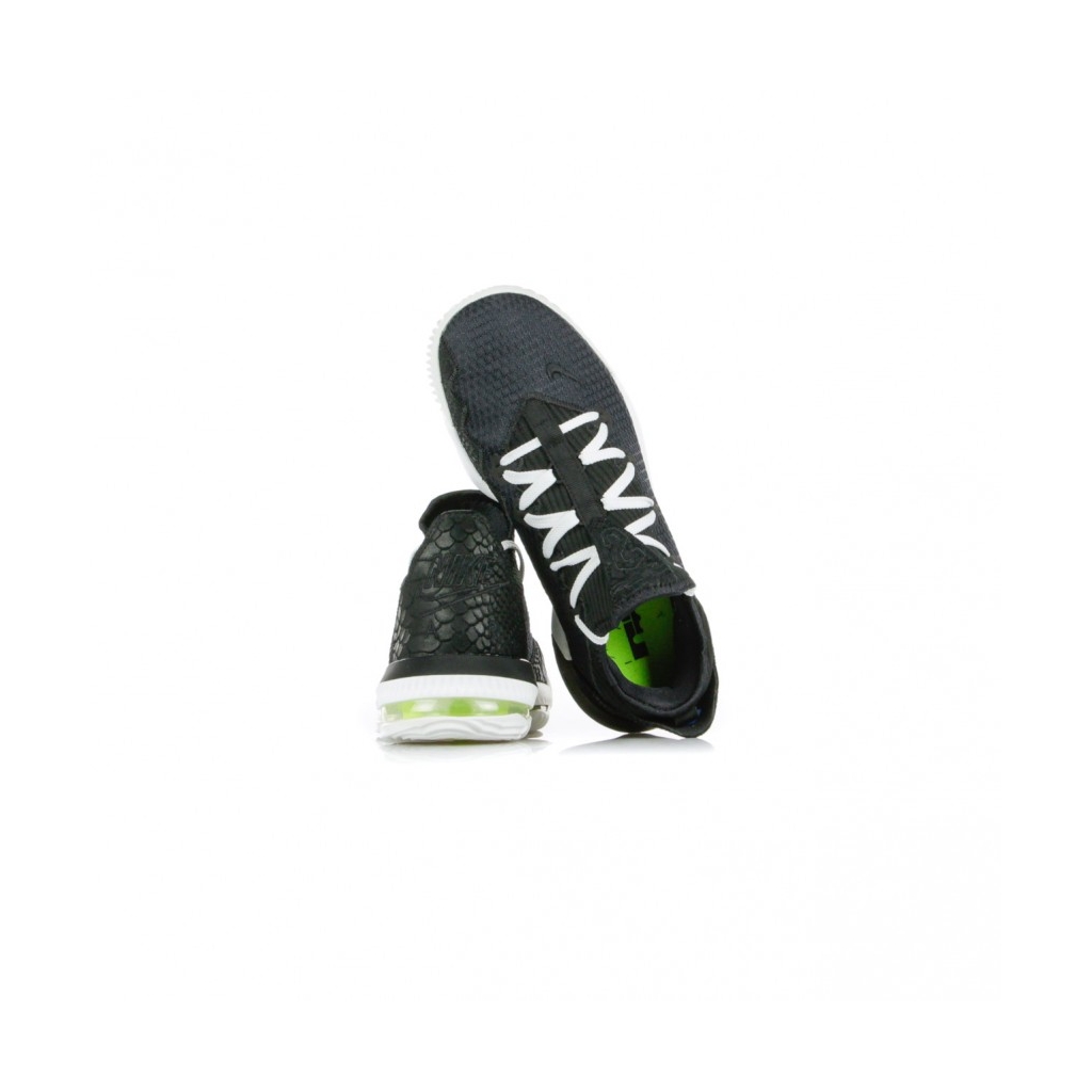 SCARPA BASSA LEBRON XVI LOW BLACK/BLACK/SUMMIT WHITE/VOLT