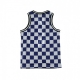 CANOTTA TIPO BASKET TANK AOP CHECK BLUE VOID/DEEP ROYAL BLUE/WHITE