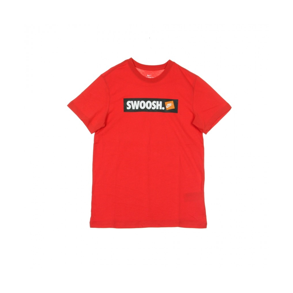 MAGLIETTA TEE SWOOSH BMPR STKR UNIVERSITY RED/WHITE