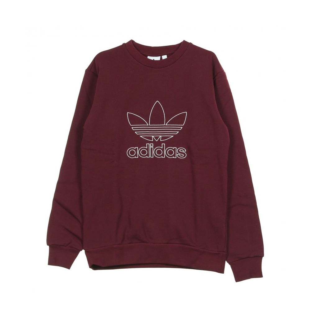 Adidas outline hoodie maroon on sale