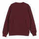 FELPA GIROCOLLO OUTLINE CREW MAROON