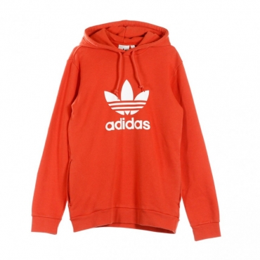 FELPA CAPPUCCIO TREFOIL HOODY TRACE SCARLET/WHITE