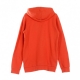 FELPA CAPPUCCIO TREFOIL HOODY TRACE SCARLET/WHITE