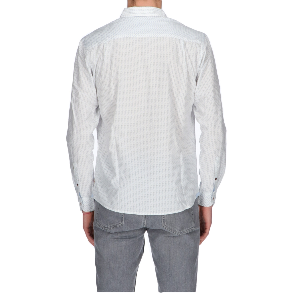 CAMICIA LS SMART CASUAL teardrop white minimal