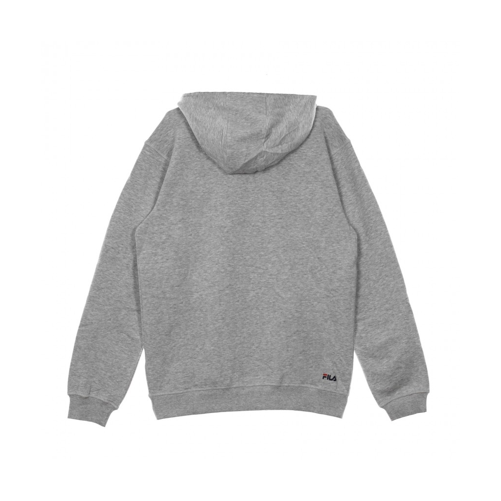 FELPA CAPPUCCIO CLASSIC PURE HOODY KANGAROO LIGHT GREY MELANGE BROS