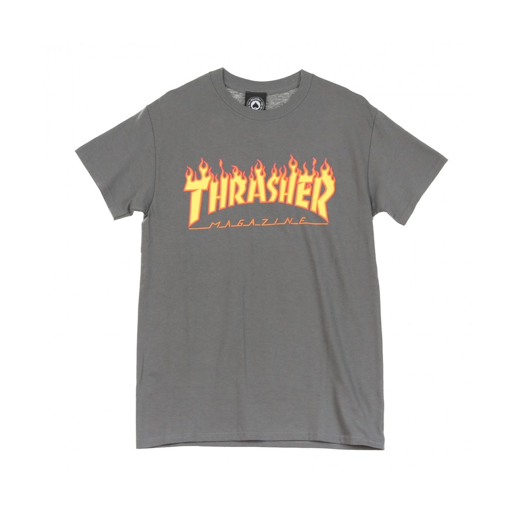 MAGLIETTA FLAME TEE CHARCOAL GREY/YELLOW