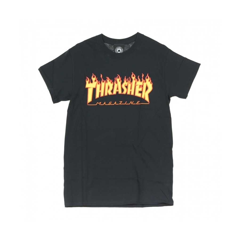 MAGLIETTA FLAME TEE BLACK/YELLOW