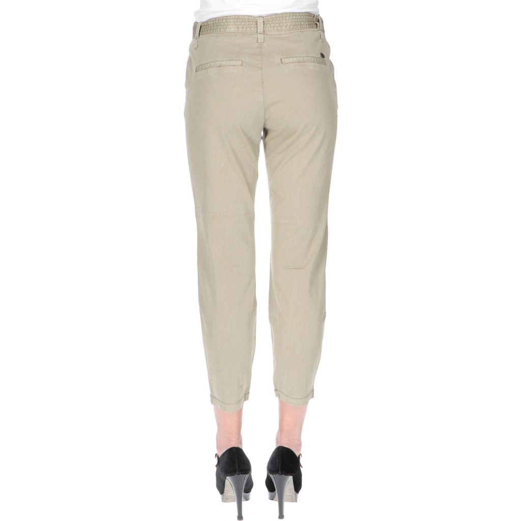 PANT LIZBETH CROPPED W TIMEZONE nappa beige