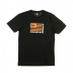 MAGLIETTA NEW ERA FLAG TEE BLACK/ORANGE