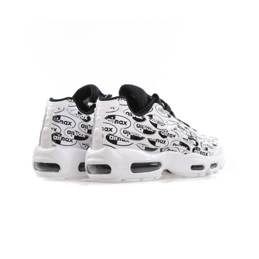 SCARPA BASSA AIR MAX 95 PRM WHITE/WHITE/BLACK