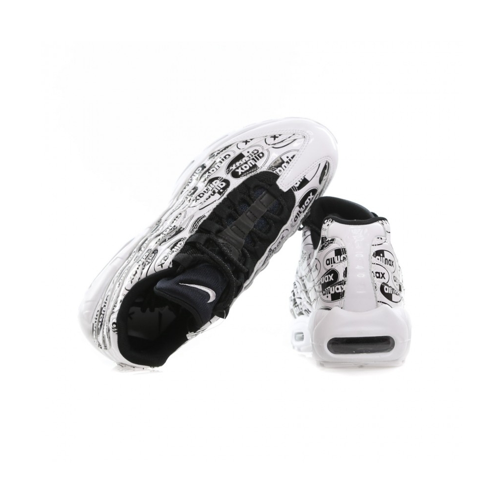SCARPA BASSA AIR MAX 95 PRM WHITE/WHITE/BLACK