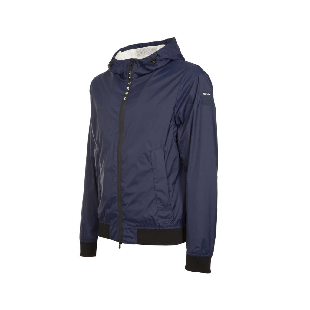 Giacca in nylon con logo 880