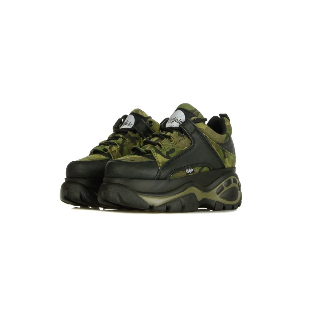 SCARPA BASSA BUFFALO CLASSIC CAMOUFLAGE BLACK LTHR