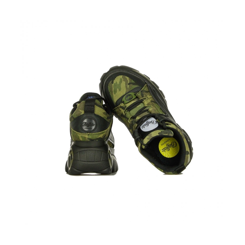 SCARPA BASSA BUFFALO CLASSIC CAMOUFLAGE BLACK LTHR