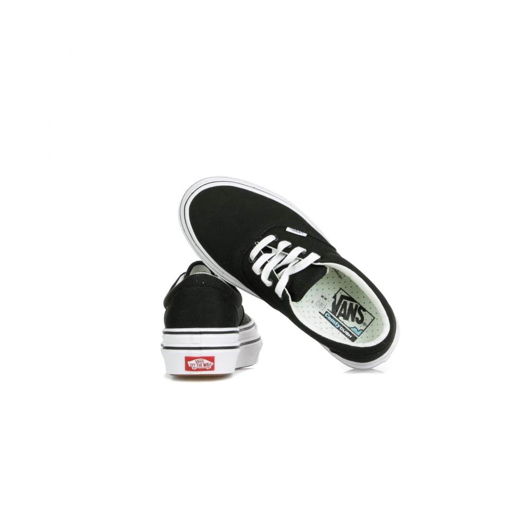 SCARPA BASSA SUPER COMFY CUSH ERA CANVAS BLACK/TRUE WHITE