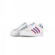 SCARPA BASSA SUPERSTAR C CLOUD WHITE/BLUE/SCARLET