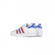 SCARPA BASSA SUPERSTAR C CLOUD WHITE/BLUE/SCARLET
