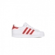 SCARPA BASSA SUPERSTAR C CLOUD WHITE/SCARLET/CLOUD WHITE