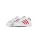 SCARPA BASSA SUPERSTAR C CLOUD WHITE/SCARLET/CLOUD WHITE