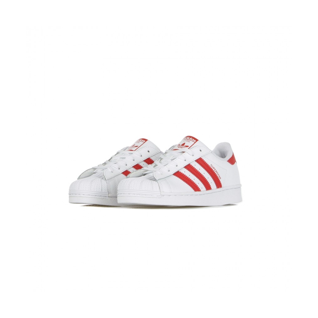 SCARPA BASSA SUPERSTAR C CLOUD WHITE/SCARLET/CLOUD WHITE