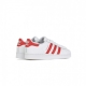 SCARPA BASSA SUPERSTAR C CLOUD WHITE/SCARLET/CLOUD WHITE