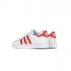 SCARPA BASSA SUPERSTAR C CLOUD WHITE/SCARLET/CLOUD WHITE