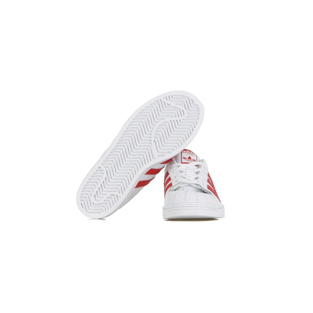 SCARPA BASSA SUPERSTAR C CLOUD WHITE/SCARLET/CLOUD WHITE