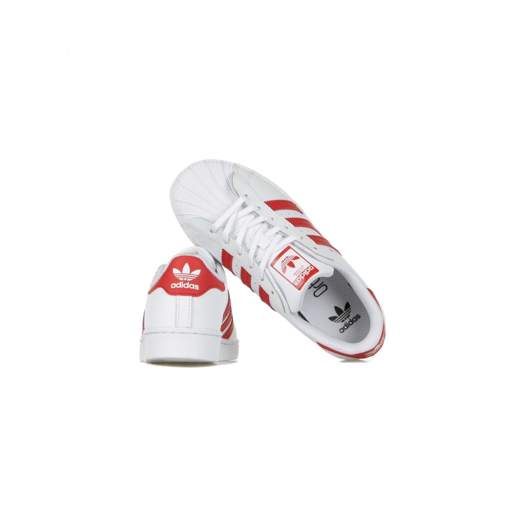 SCARPA BASSA SUPERSTAR C CLOUD WHITE/SCARLET/CLOUD WHITE