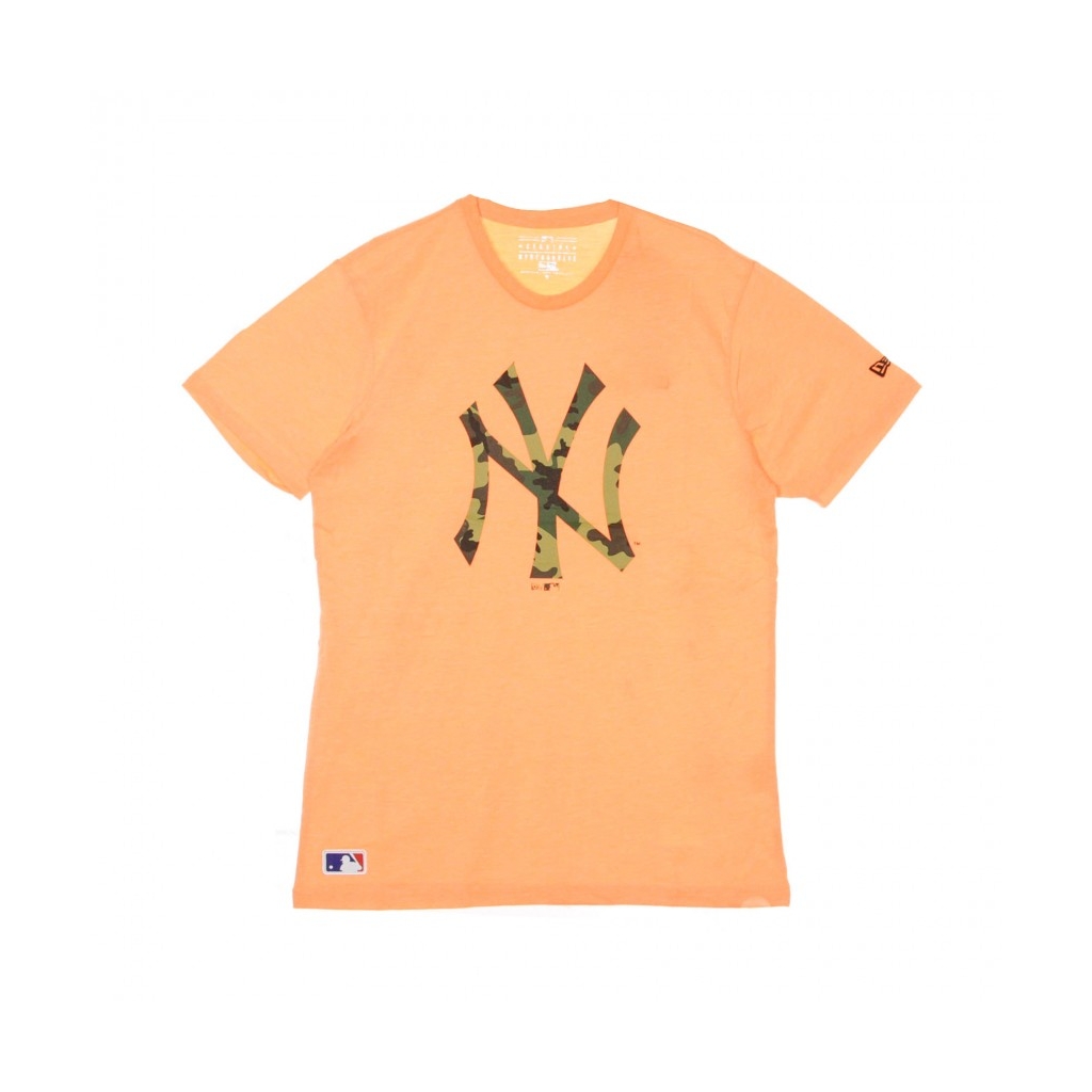 MAGLIETTA MLB INFILL TEE LOGO NEYYAN NEON ORANGE/CAMO