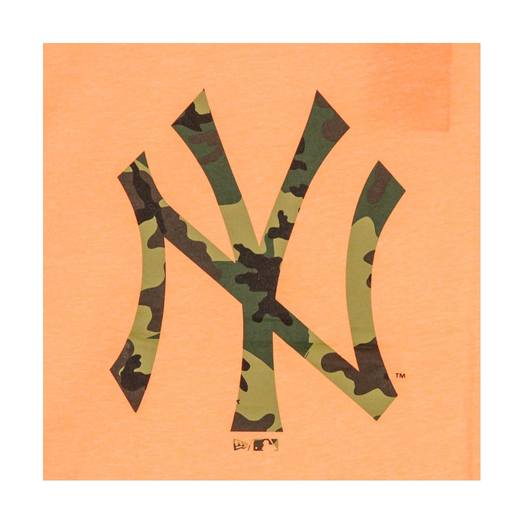 MAGLIETTA MLB INFILL TEE LOGO NEYYAN NEON ORANGE/CAMO