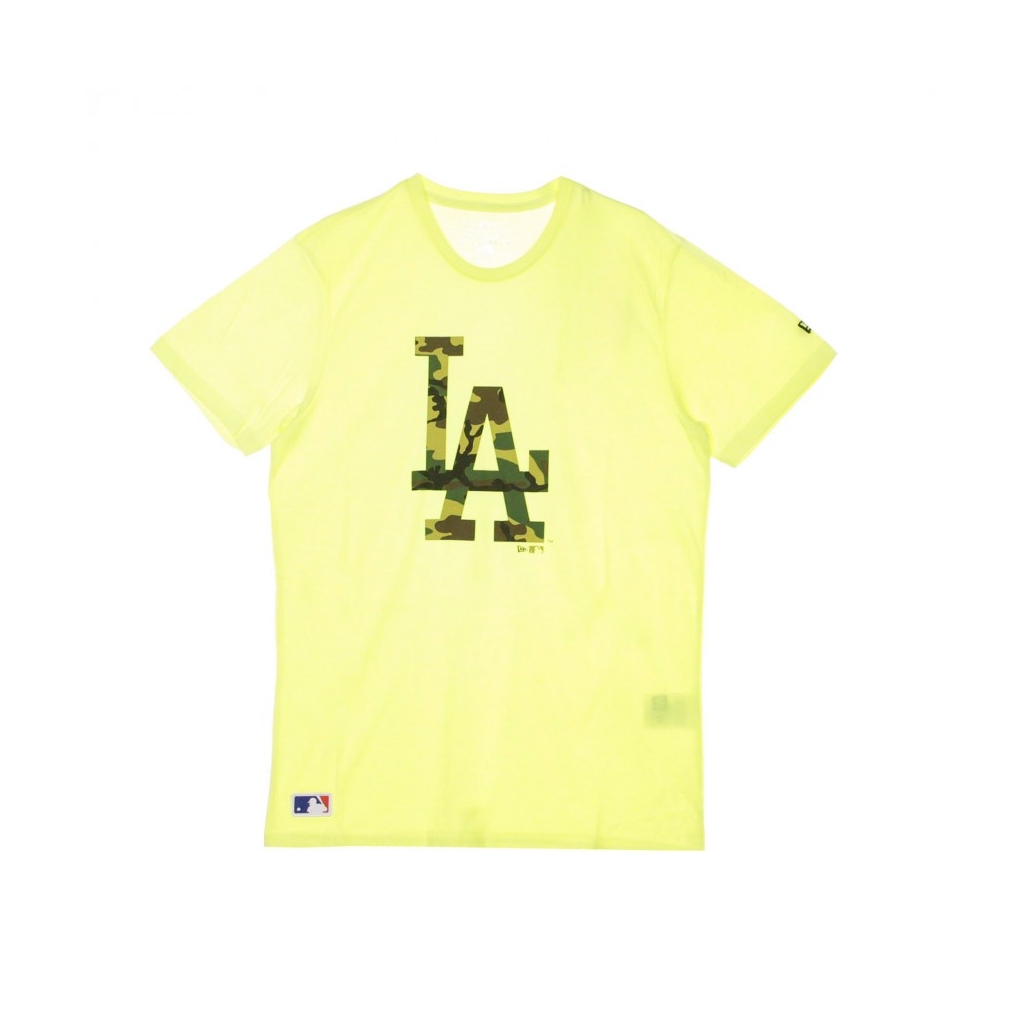 MAGLIETTA MLB INFILL TEE LOGO LOSDOD NEON LIME/CAMO