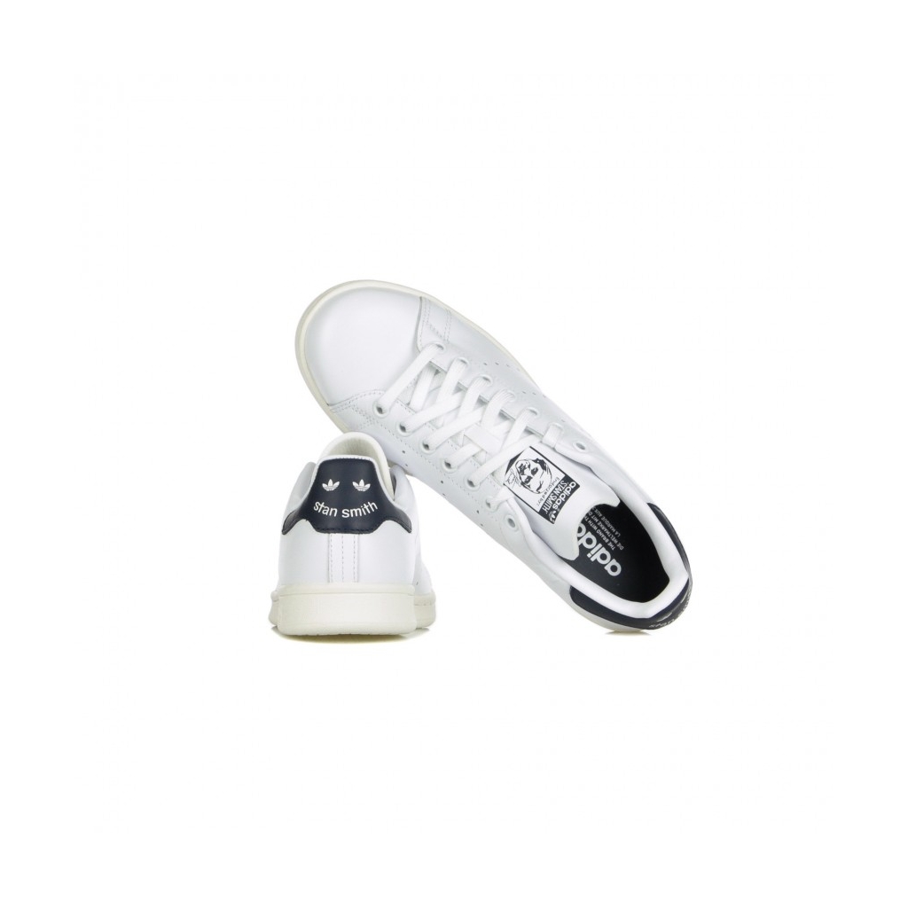 SCARPA BASSA STAN SMITH CLOUD WHITE/OFF WHITE/COLLEGIATE NAVY