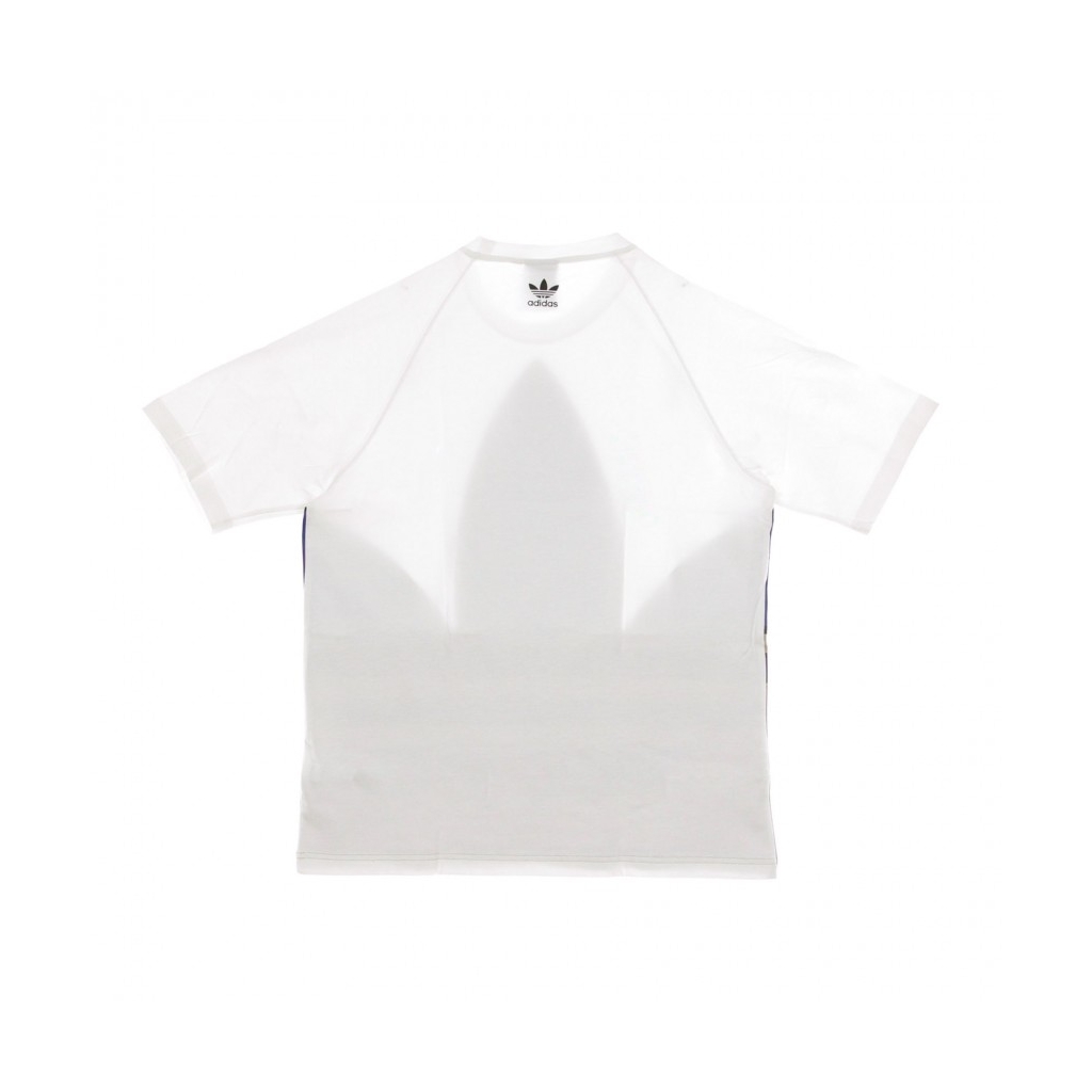 MAGLIETTA BIG TREFOIL COLORBLOCK TEE WHITE/ROYAL BLUE/TRACE KHAKI/BLACK
